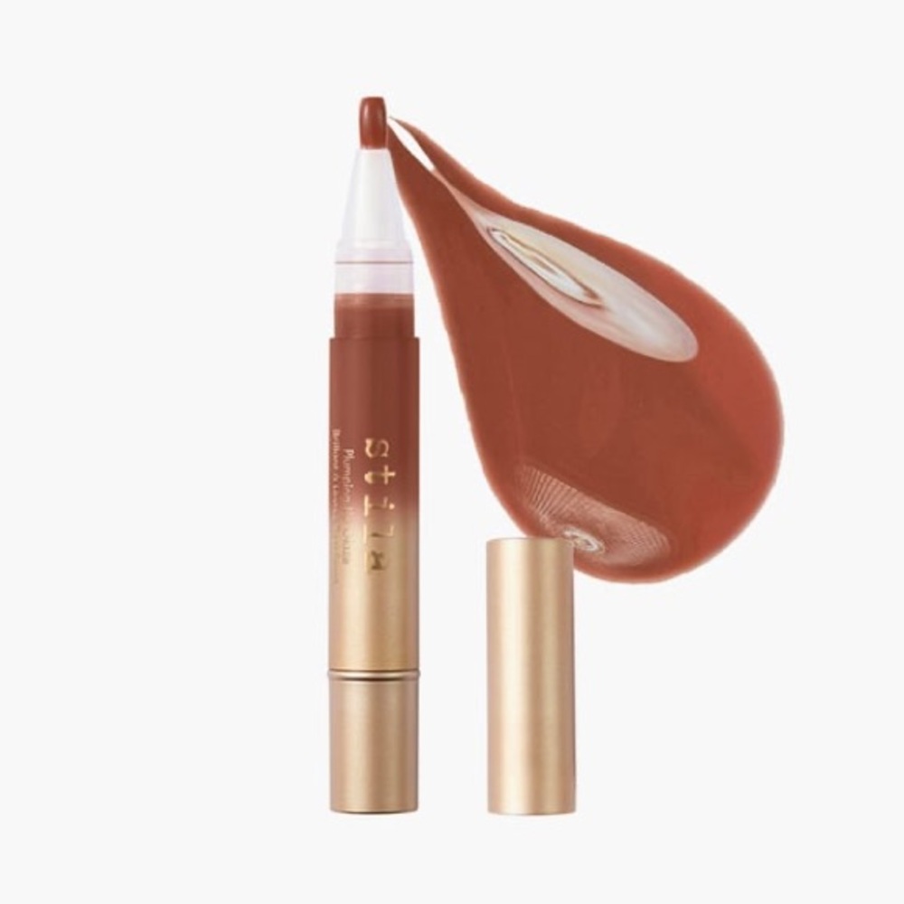 (Set of 2) NEW ✨ Stila Plumping High-Shine Lip Glaze in Cinnamon | Full size